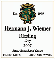 Hermann J. Wiemer - Riesling Dry Finger Lakes NV (750ml)