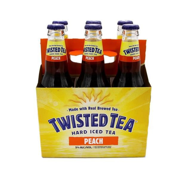Twisted Tea - Peach Iced Tea (6 pack 12oz bottles)