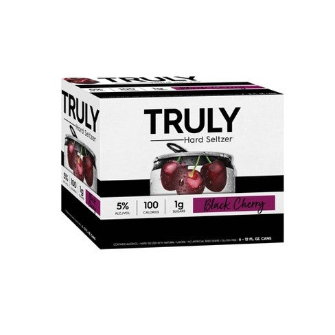 Truly Spiked And Sparkling - Black Cherry Can 6pk (6 pack 12oz cans)