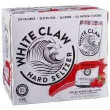 White Claw - Raspberry Hard Seltzer Can 6pk (6 pack 12oz cans)