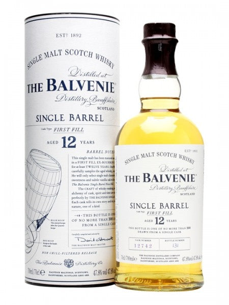 Balvenie - 12yrs Single Barrel Single Malt Scotch Whiskey (750ml)