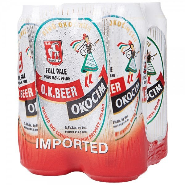 Okocim - Ok Beer Can 4pk (4 pack 16.9oz cans)