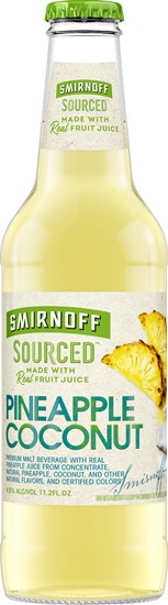 Smirnoff - Sourced Pineapple Coconut Nr 6pk (6 pack 11.2oz bottles)