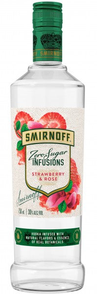 Smirnoff - Zero Sugar Infusions Strawberry And Rose Vodka (750ml)