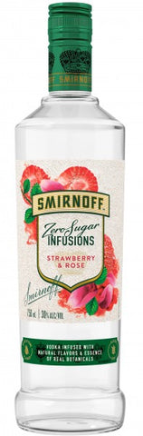 Smirnoff - Zero Sugar Infusions Strawberry And Rose Vodka (750ml)