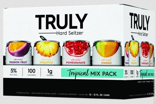 Truly Spiked And Sparkling - Tropical Mix Pack Can 12pk (12 pack 12oz cans)