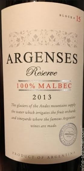 Argenses - Block 15 Reserva Malbec 2014 (750ml)