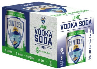 Canteen Spirits - Lime Vodka Soda Can 6pk (6 pack 12oz cans)