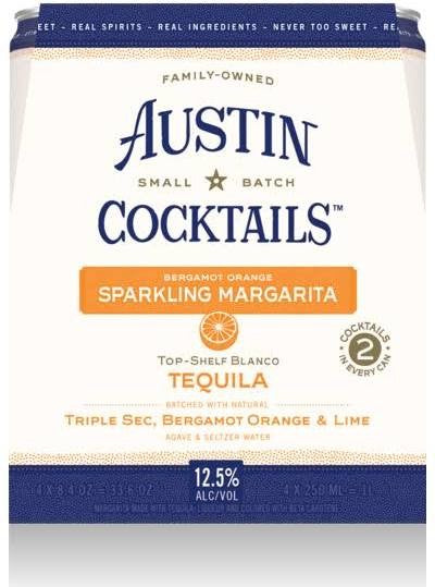 Austin Cocktails - Sparkling Margarita Can 4pk (4 pack 8.4oz cans)