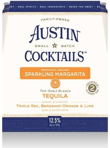 Austin Cocktails - Sparkling Margarita Can 4pk (4 pack 8.4oz cans)