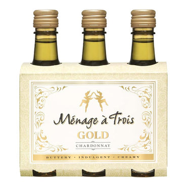 Folie A Deux - Menage A Trois Gold Chardonnay NV (187ml 3 pack)