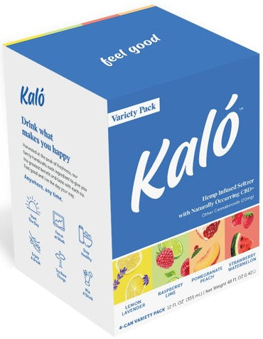 Kalo - Hemp Infused Variety Seltzer Can 4pk NV (4 pack 12oz cans)