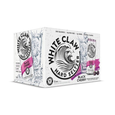 White Claw - Black Cherry Hard Seltzer Can 12pk (12 pack 12oz cans)